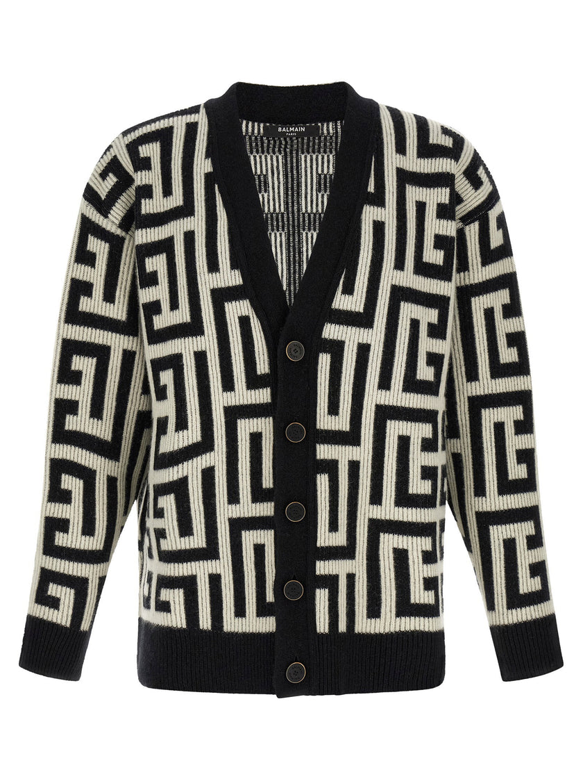 Balmain Monogram Macro Cardigan