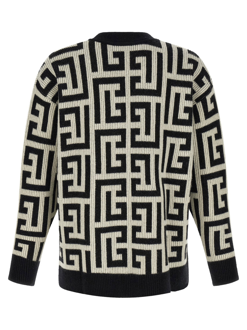Balmain Monogram Macro Cardigan