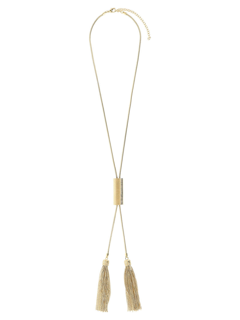 Balmain Snake Necklace With Tassels