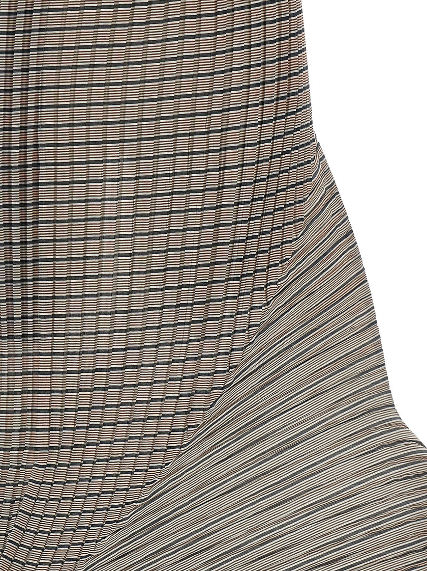 Issey Miyake Generic Stripes (machine Pleats) Skirt