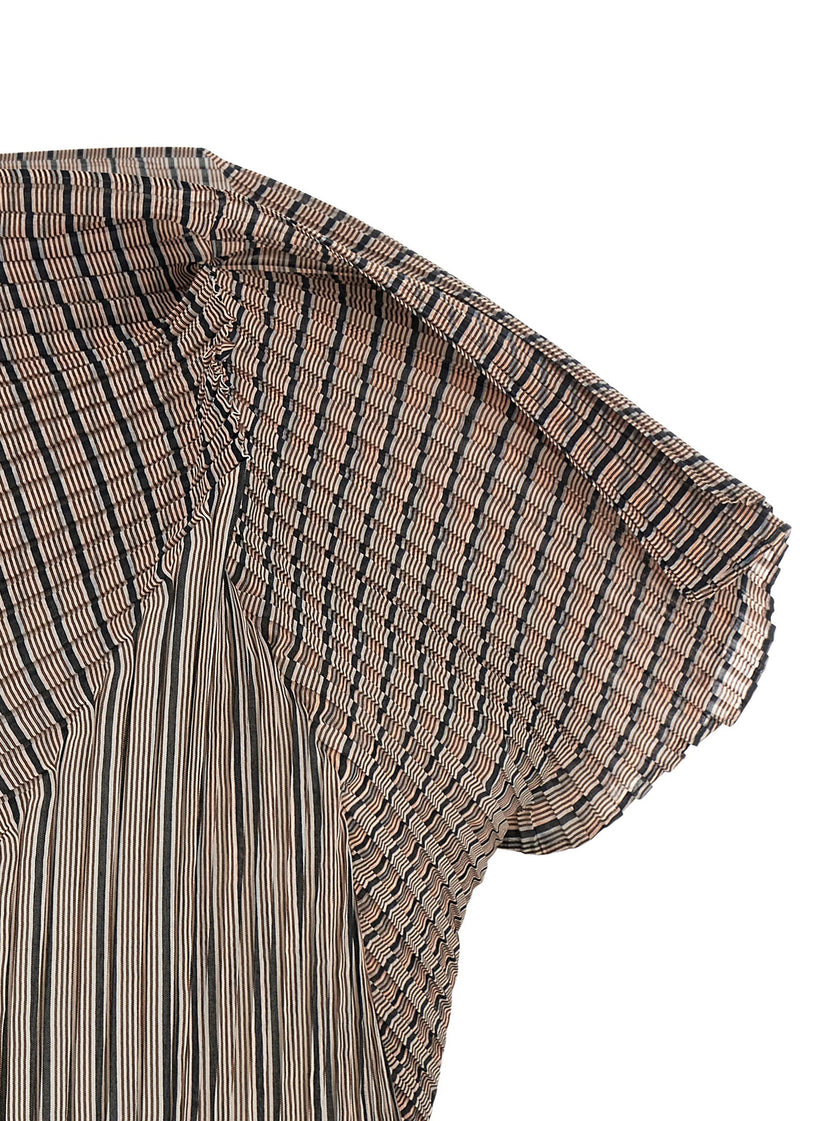Issey Miyake Generic Stripes (machine Pleats) Top
