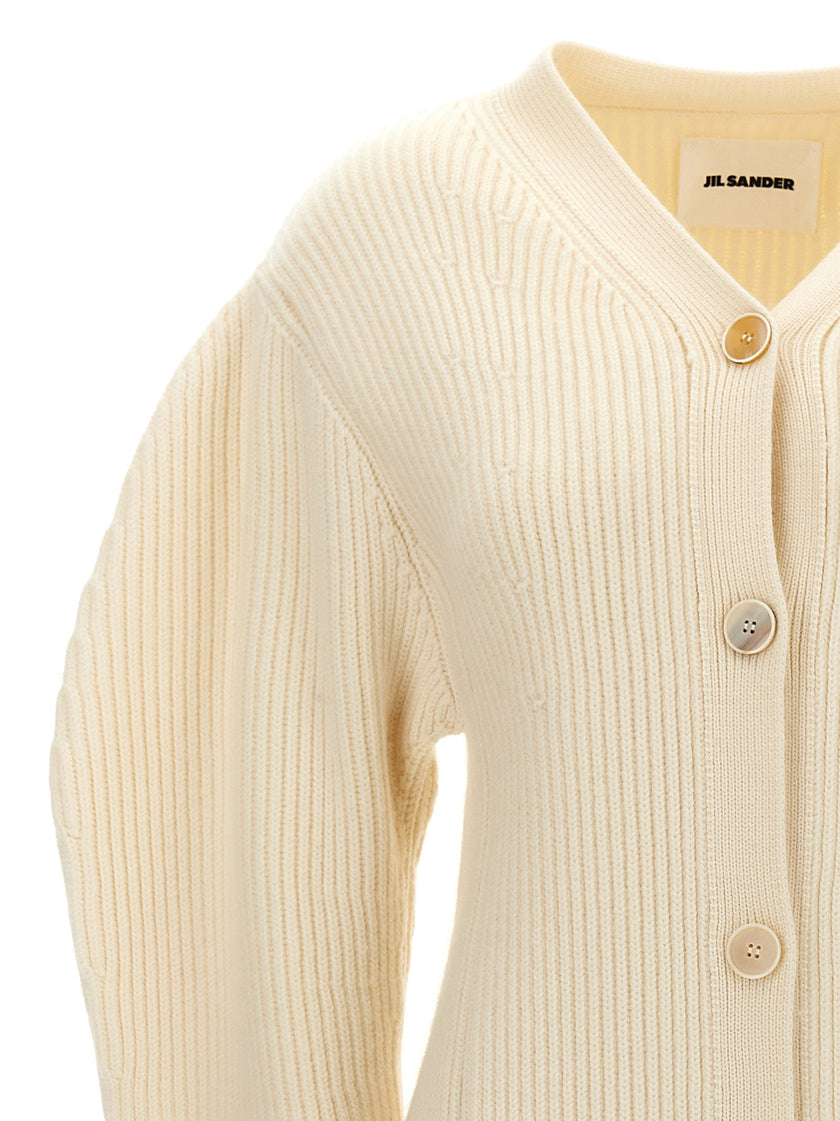 Jil Sander Ribbed Cardigan