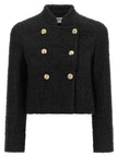 Balmain Double-breasted Tweed Short Jacket