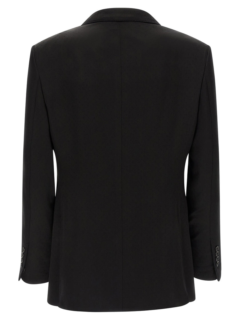 Tom Ford Tone-on-tone Polka Dot Blazer