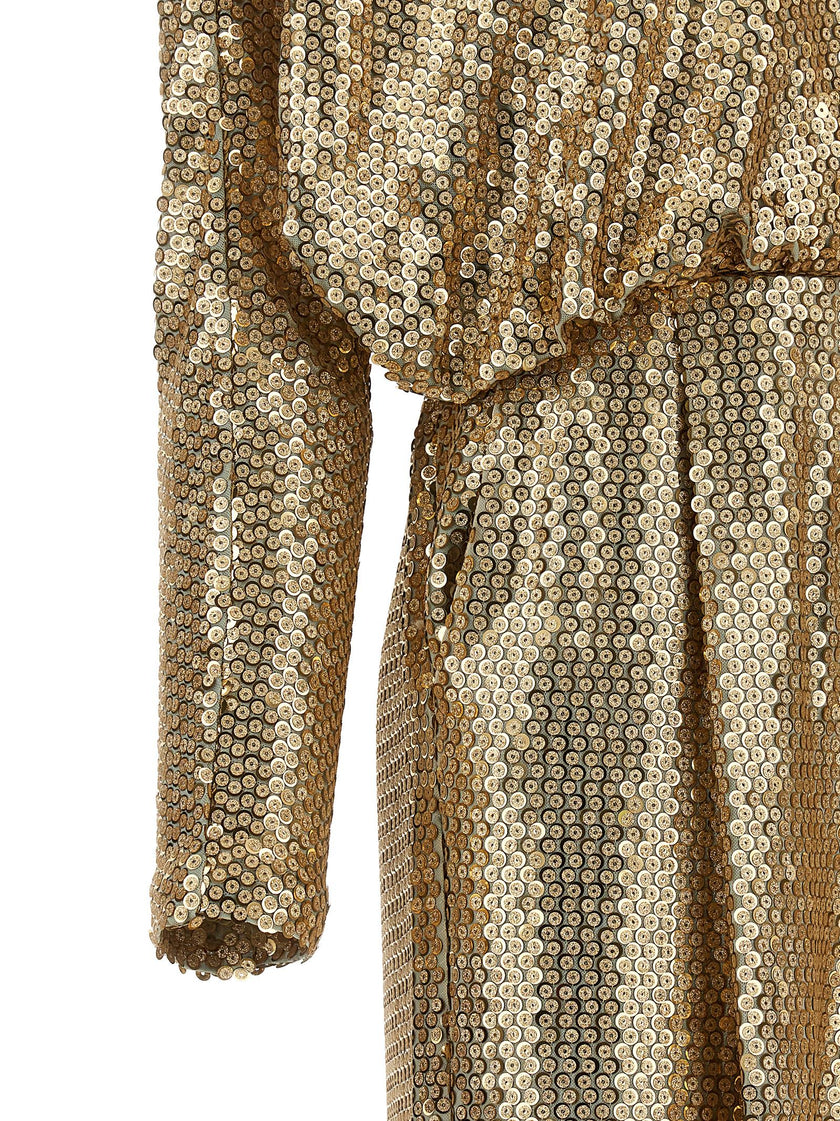 Elie Saab Sequin Jersey Jumpsuit