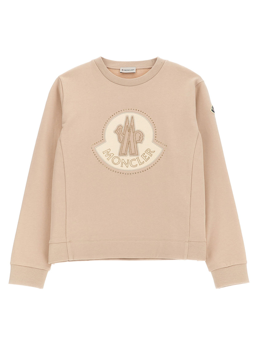 Moncler Enfant Rhinestone Logo Sweatshirt