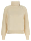 Agnona High Neck Sweater With Zip