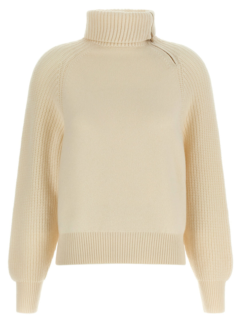 Agnona High Neck Sweater With Zip