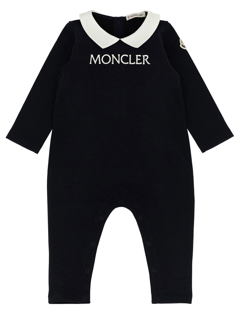 Moncler Enfant Logo Embroidery Jumpsuit