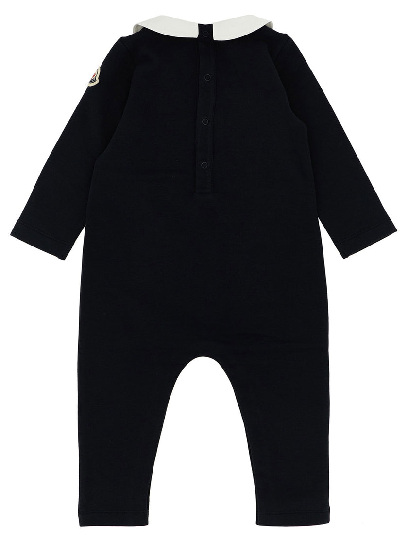 Moncler Enfant Logo Embroidery Jumpsuit