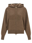 Agnona Zipped Hooded Sweater