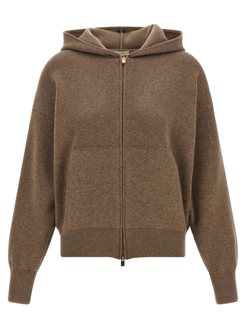 Agnona Zipped Hooded Sweater