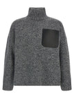 J.w.anderson Leather Patch Pocket Sweater