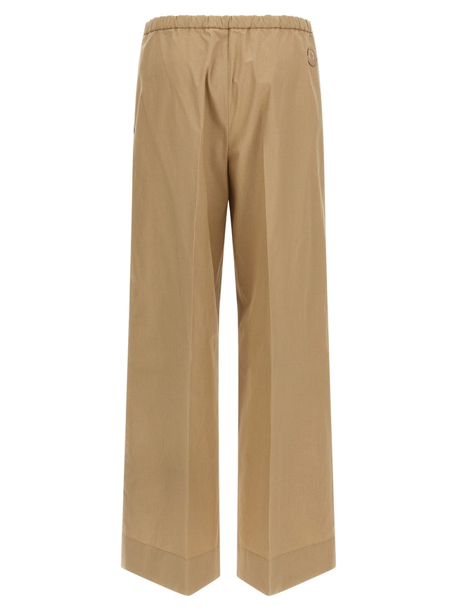 Moncler Grosgrain Logo Patch Pants