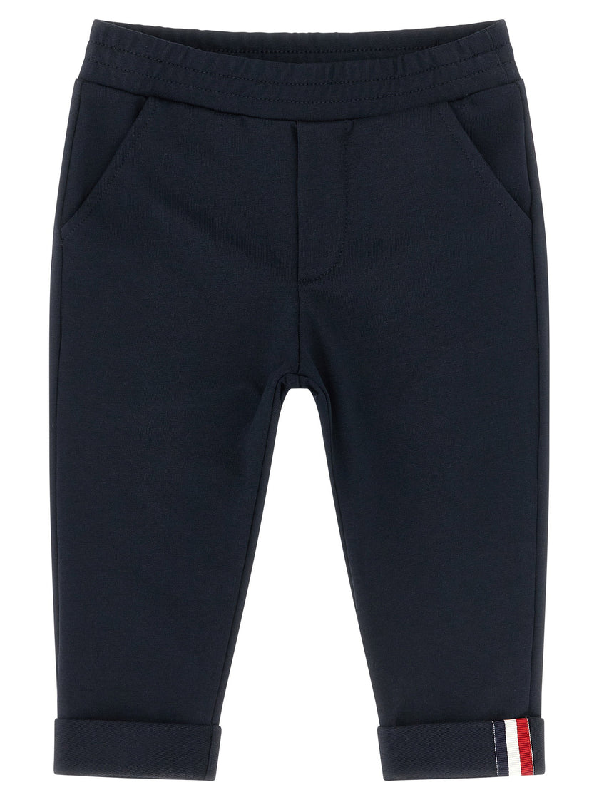 Moncler Enfant Tricolor Ribbon Joggers