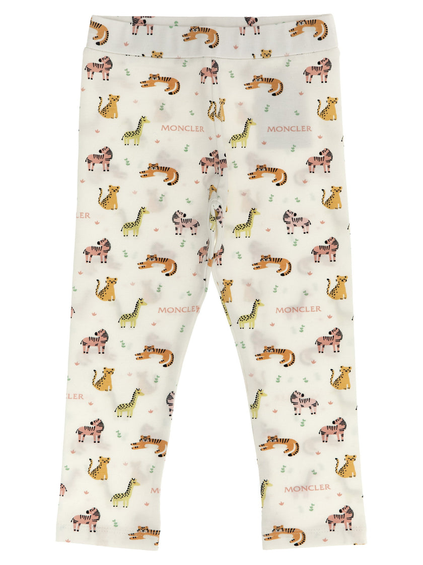 Moncler Enfant Animal Print T-shirt + Leggings Set