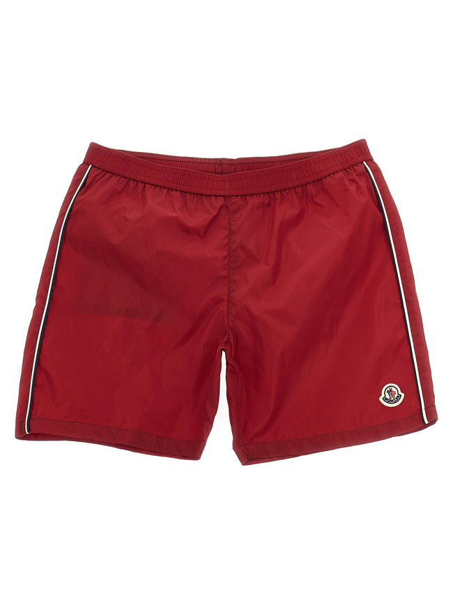 Moncler Enfant Tricolor Trim Swimsuit