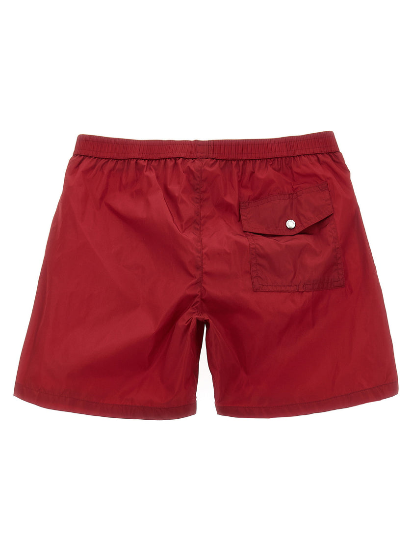Moncler Enfant Tricolor Trim Swimsuit