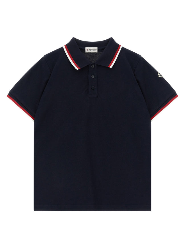 Moncler Enfant Tricolor Polo Shirt