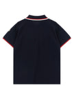 Moncler Enfant Tricolor Polo Shirt