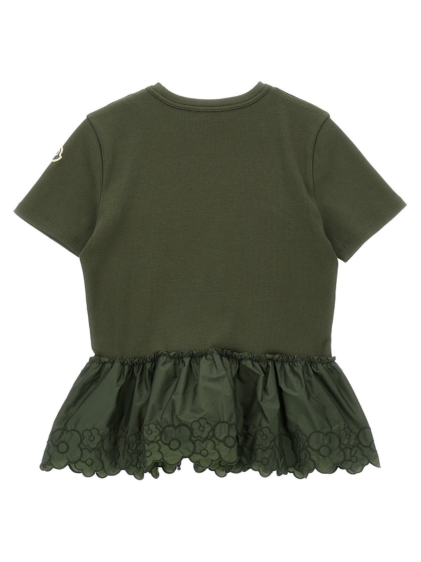 Moncler Enfant Floral Embroidery T-shirt