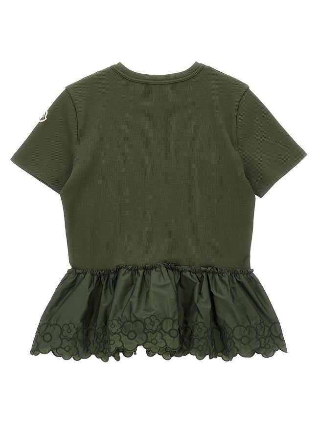 Moncler Enfant Floral Embroidery T-shirt