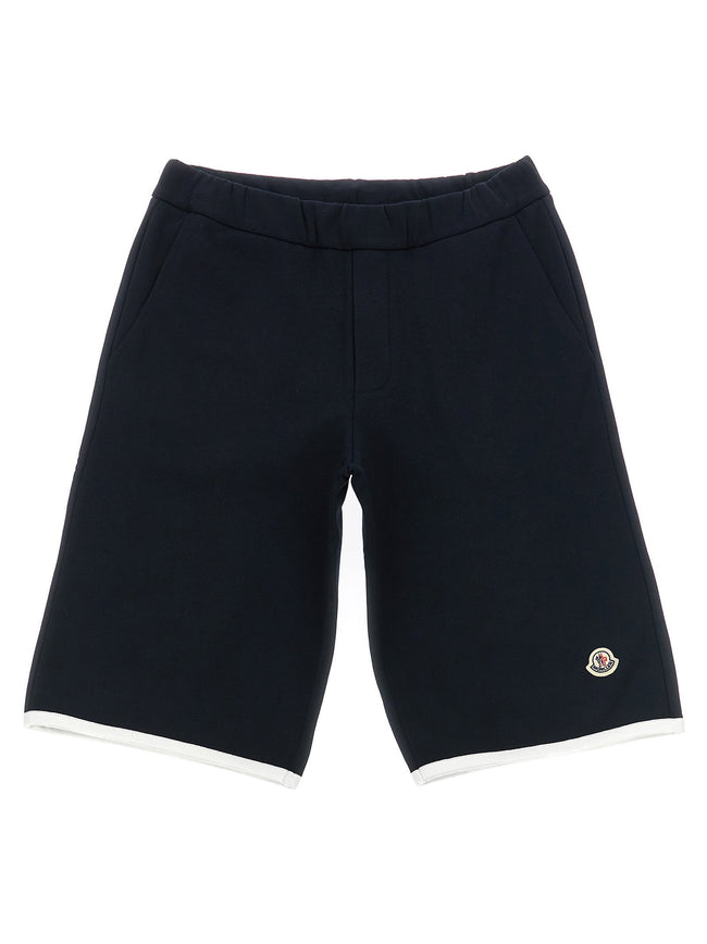 Moncler Enfant Logo Patch Bermuda Shorts