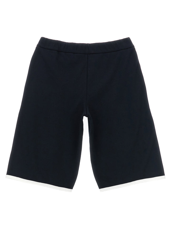 Moncler Enfant Logo Patch Bermuda Shorts