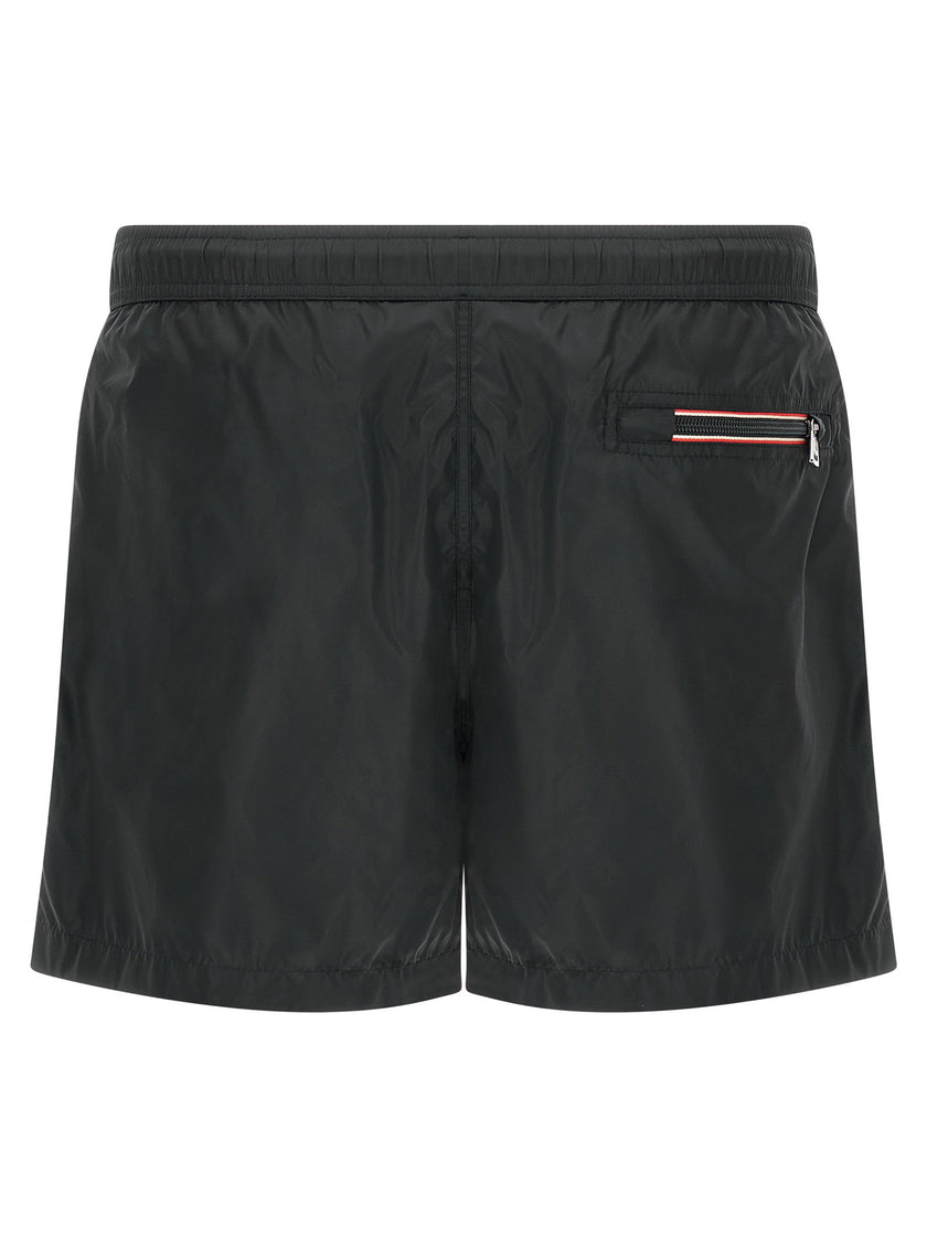 Moncler Logo Patch Swim Shorts