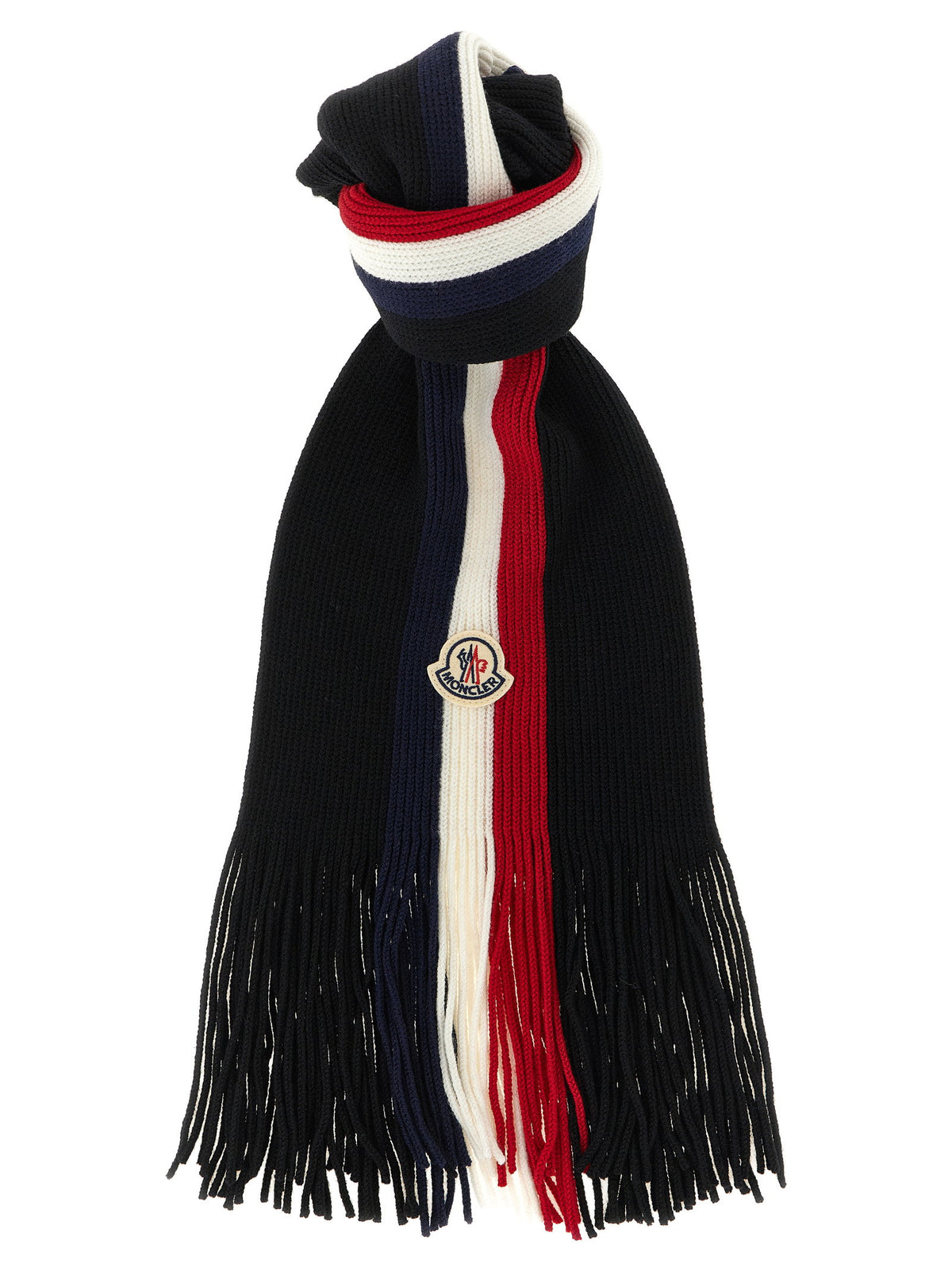 Moncler Tricolor Wool Scarf