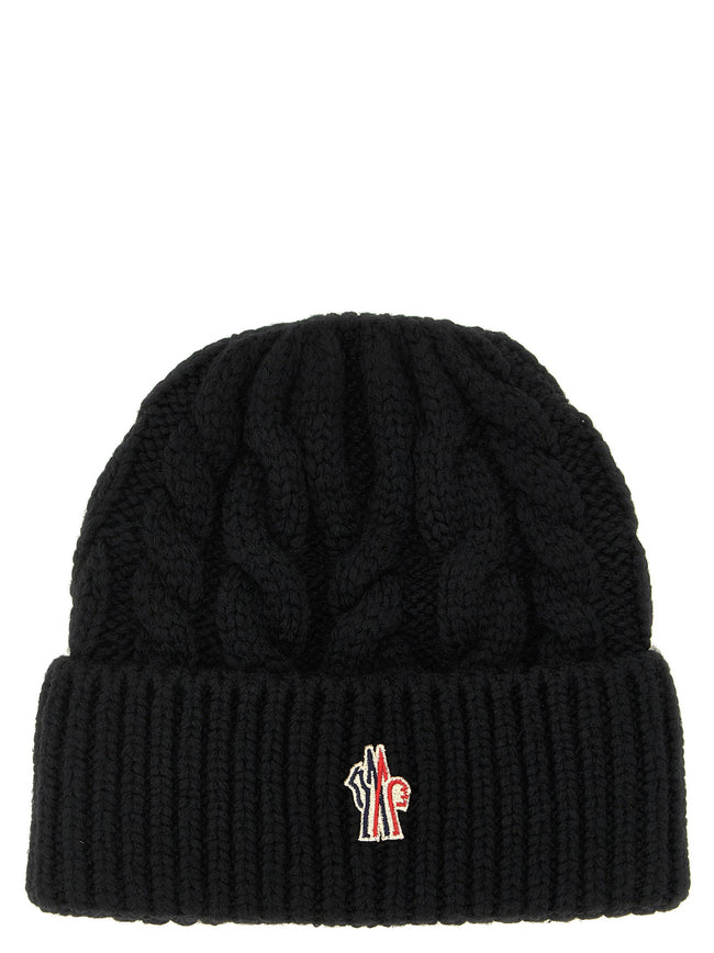 Moncler Grenoble Logo Patch Beanie