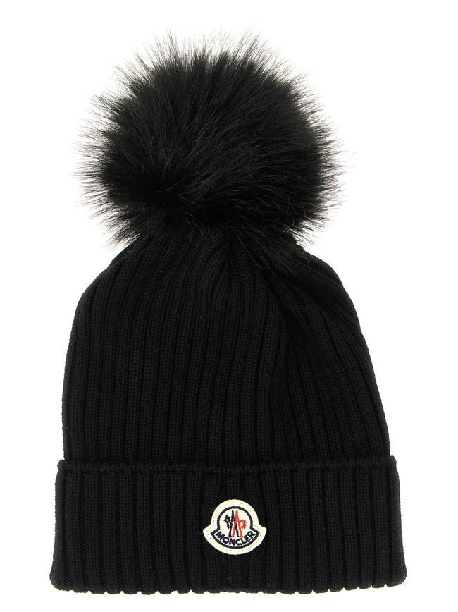Moncler Enfant Pon Pon Wool Beanie