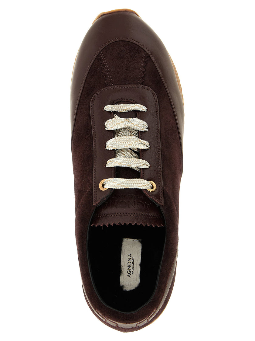 Agnona Suede Runner Sneakers