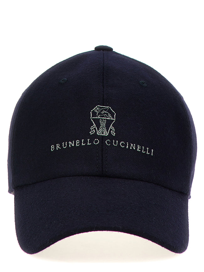 Brunello Cucinelli Logo Embroidery Cap