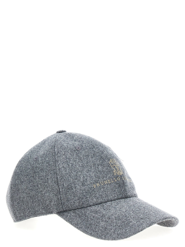 Brunello Cucinelli Logo Embroidery Cap