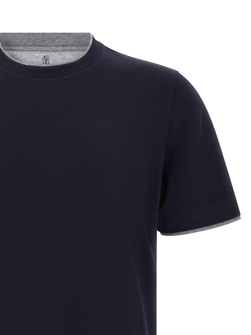 Brunello Cucinelli Double Layer T-shirt