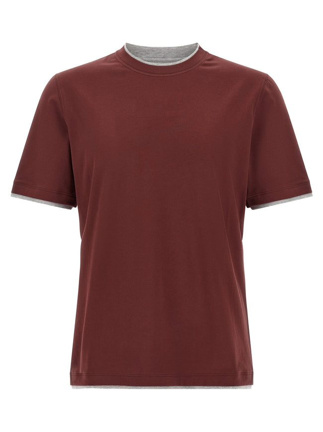 Brunello Cucinelli Faux-layering T-shirt