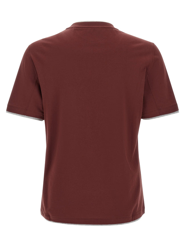 Brunello Cucinelli Faux-layering T-shirt