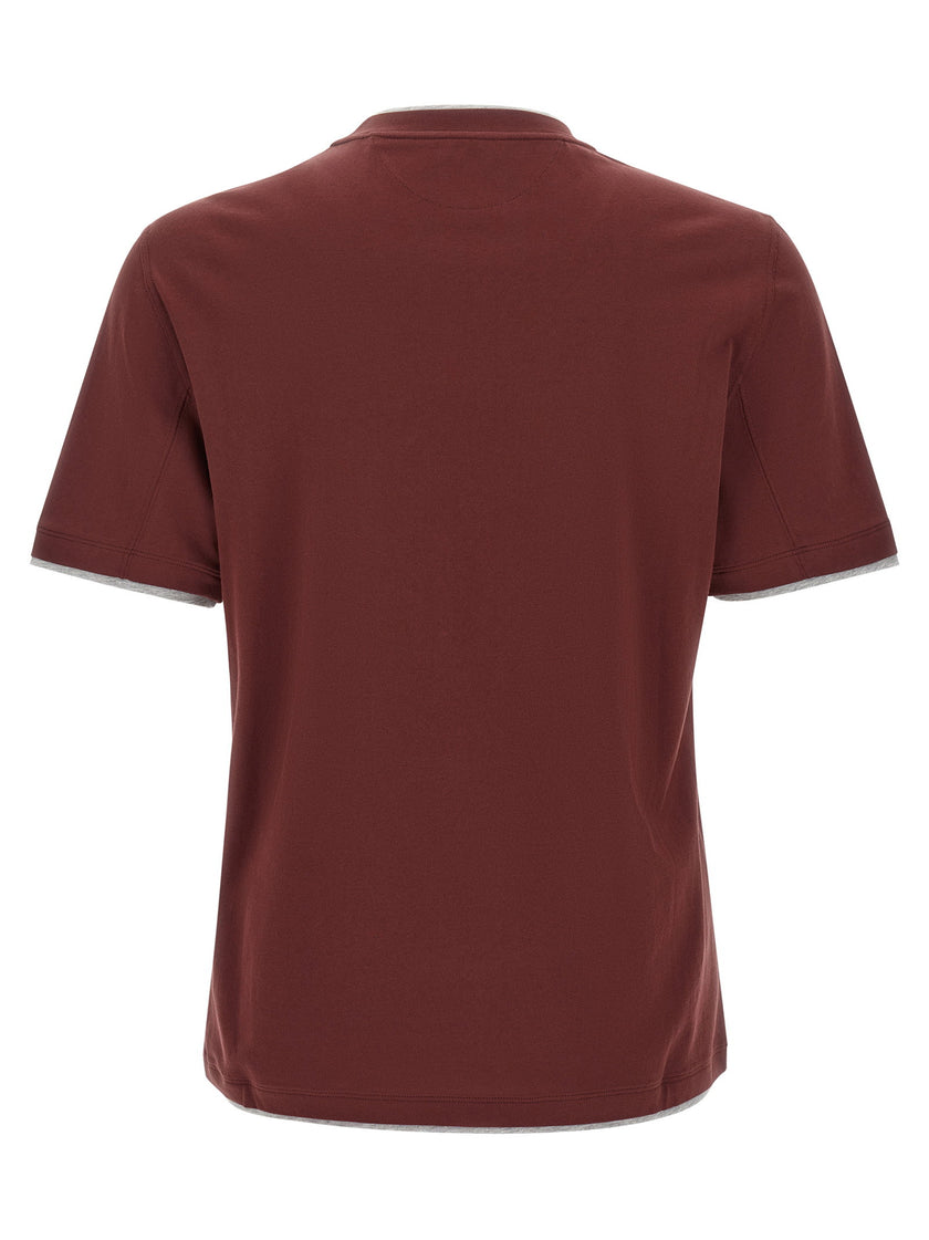 Brunello Cucinelli Faux-layering T-shirt