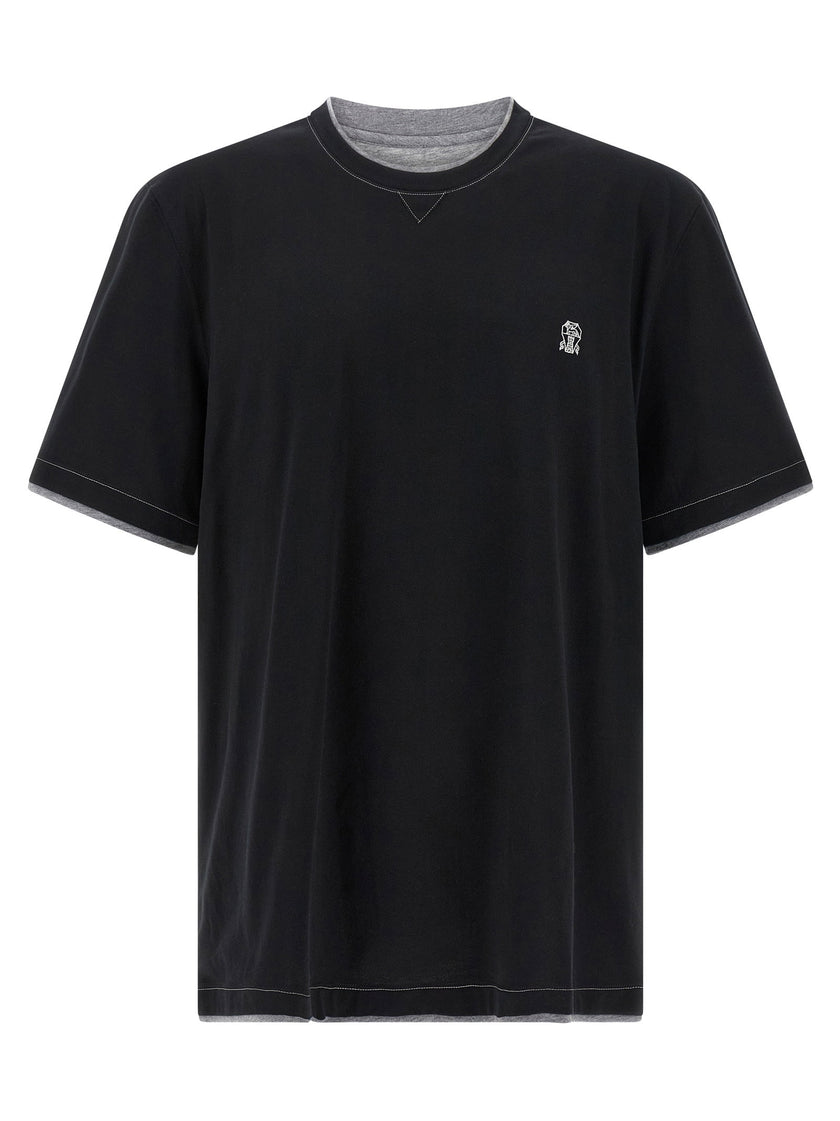 Brunello Cucinelli Double Layer T-shirt