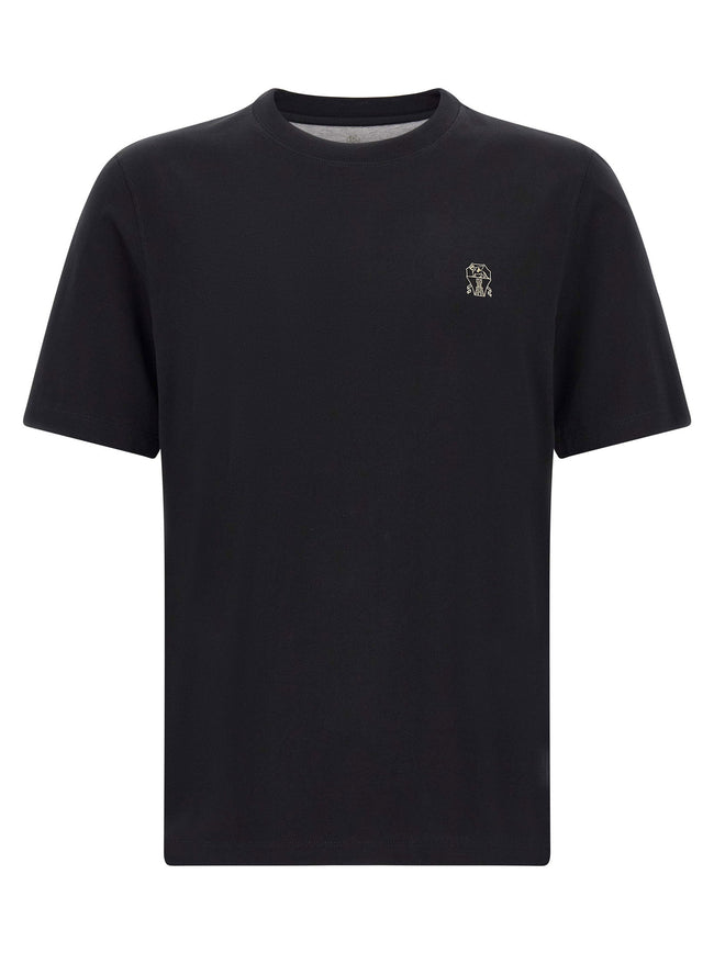 Brunello Cucinelli Logo Embroidery T-shirt