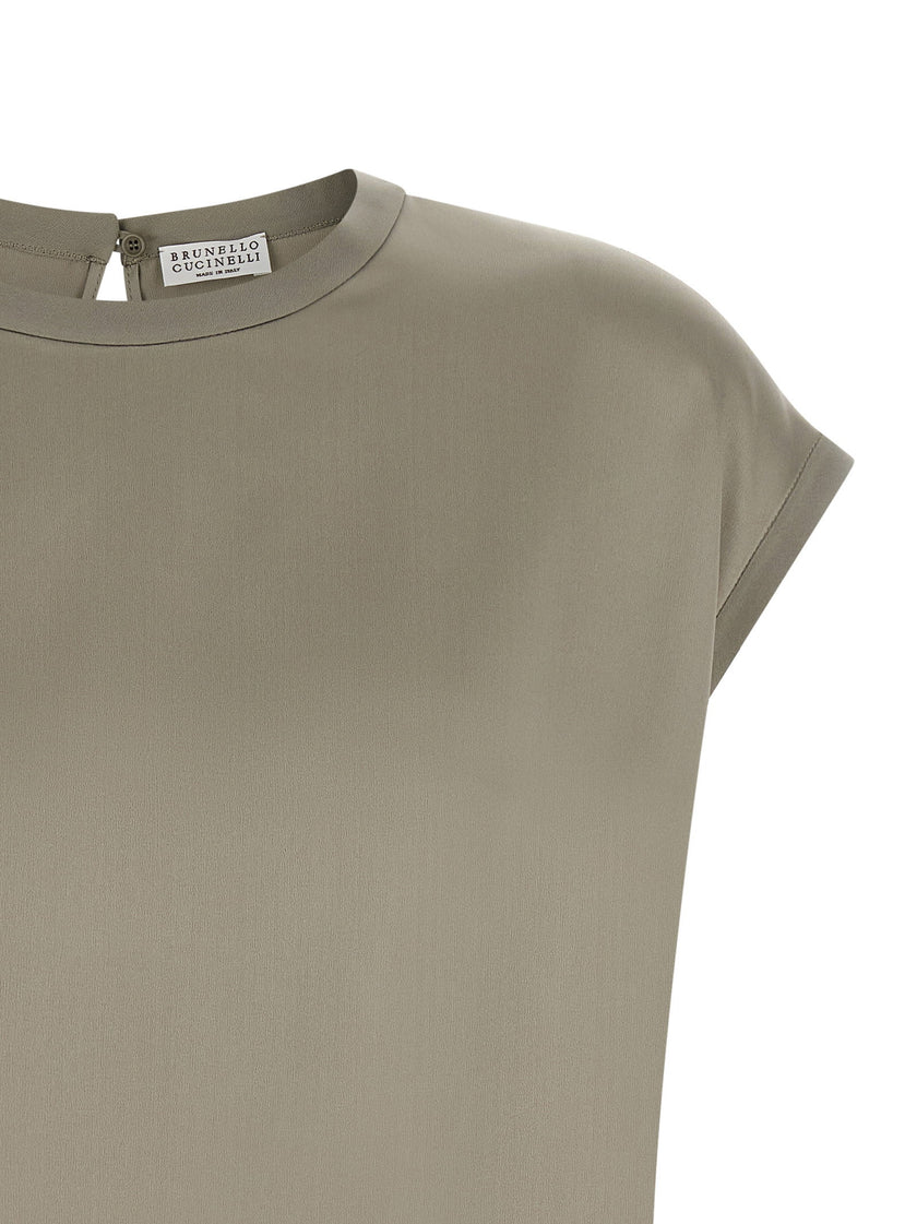 Brunello Cucinelli Satin Blouse