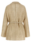Brunello Cucinelli Dazzling Net Embroidery Organza Blazer
