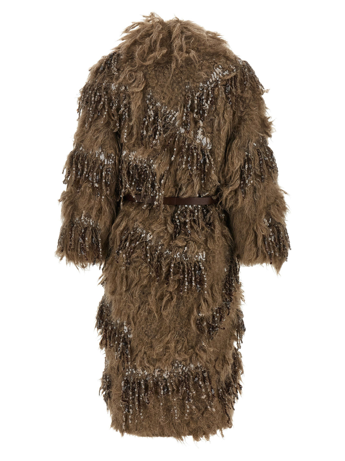 Brunello Cucinelli Dazzling Moss Embroidery Cardigan