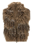 Brunello Cucinelli Dazzling Moss Embroidery Vest