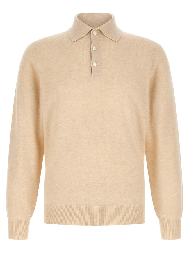 Brunello Cucinelli Cashmere Knit Polo Shirt
