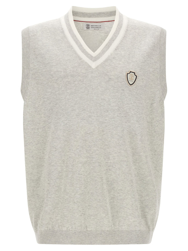 Brunello Cucinelli Heraldic Logo Vest