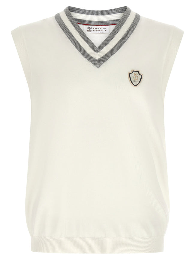 Brunello Cucinelli Logo Patch Vest