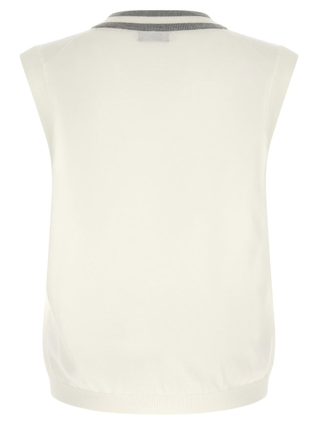 Brunello Cucinelli Logo Patch Vest