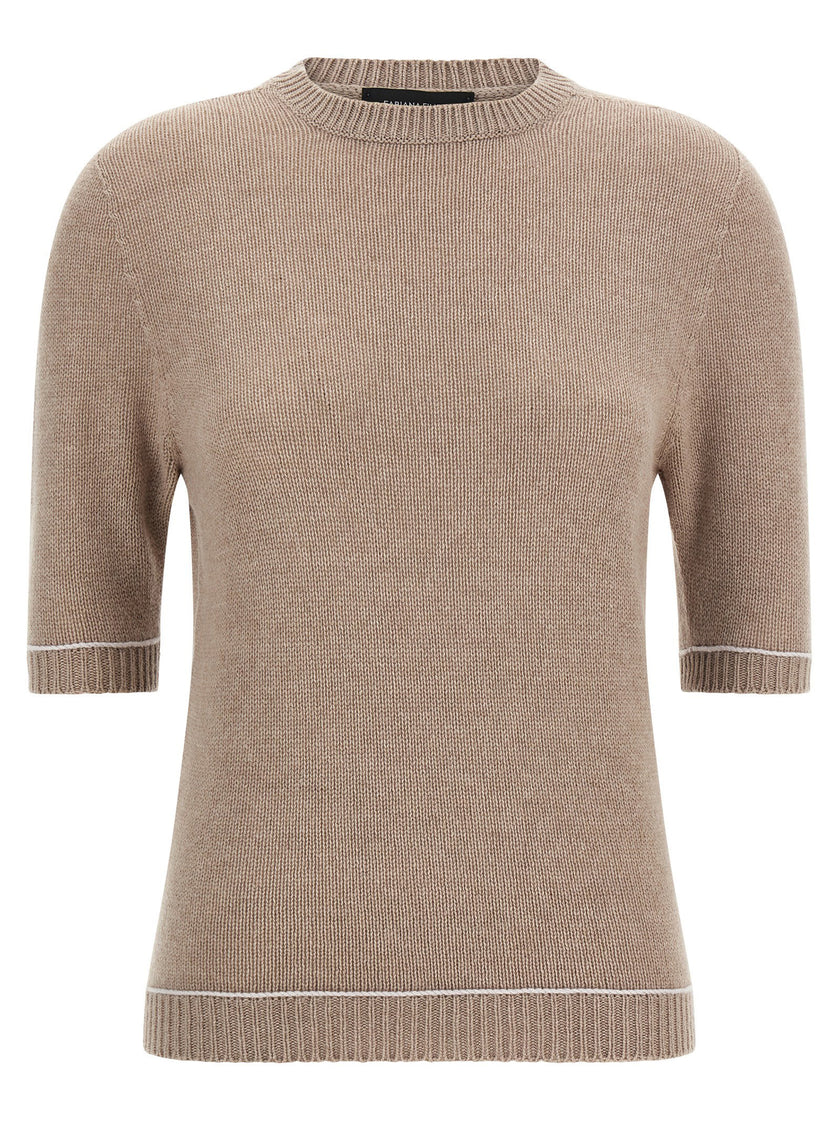 Fabiana Filippi Gauze Platinum Sweater